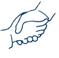 192x190 image of handshake, reduced to 100x101