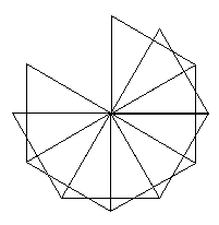 rotated overlapping triangles