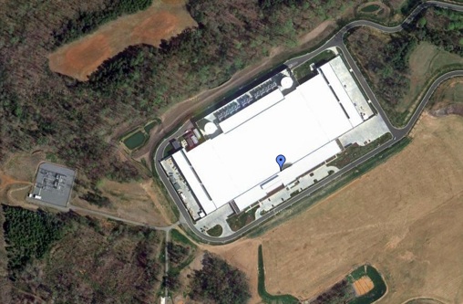 Maiden-NC data center, Google Earth satellite screen shot