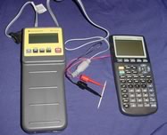 TI's CBL technnology, interface and calculator, 187x152