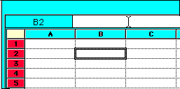 screen shot of spreadsheet rows and columns
