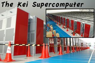 Kei Supercomputer, 68,000 processors  contained in 672 cabinets